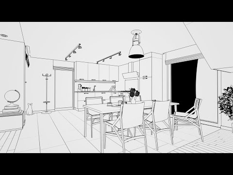 Sketch Render by Vray