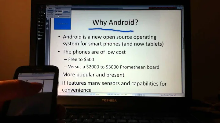 Android Phone used as a Bluetooth Mouse - Google Science Fair - short