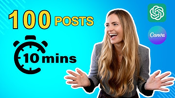 Create 100 Social Media Posts in Less Than 10 Minutes with ChatGPT, Canva and Buffer