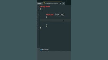 Como calcular a média de 4 notas de um aluno ,lógica se programação  com Portugol.