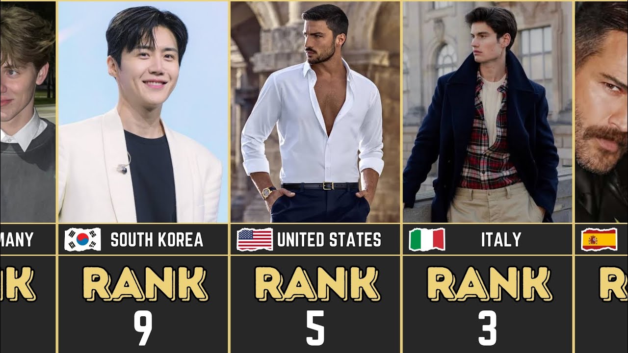 Top Countries With Most Handsome Men's In The World (2026) || Appex Data
