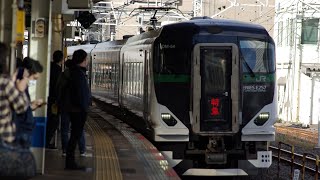 E257系5500番台OM-54編成 臨時特急 さわら・かしま号鹿島神宮行き 錦糸町駅 発車