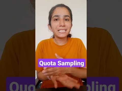 Quota Sampling |