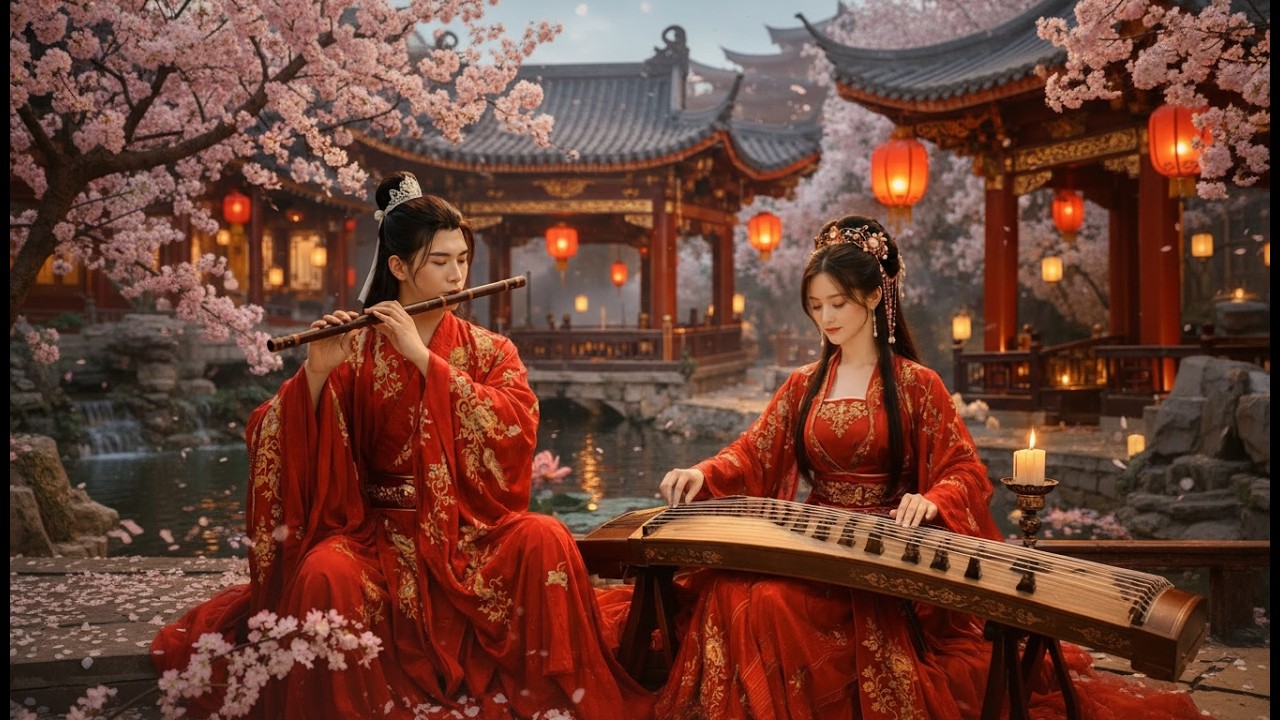 Soft Bamboo Flute with Guzheng 🎵 Ancient Chinese Zen Music for ...