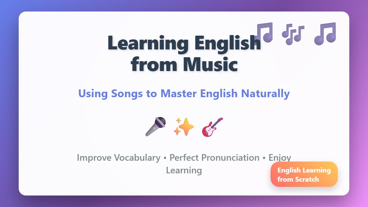 Learn English with Songs: Beginner Music Method - YouTube