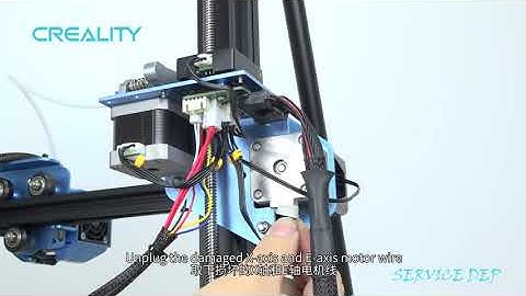 Service tutorial CR 10 V2 replace X&E axis motor wire