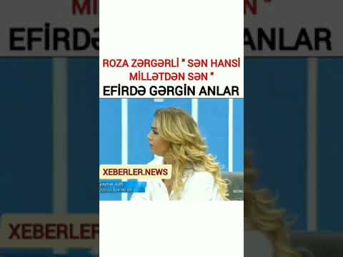 Roza Rergerli Canli Efirden - Sen Hansi Milletden Sen -Efirde gergin anlar Son xeberler