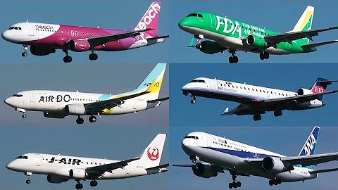 仙台空港飛行機離陸