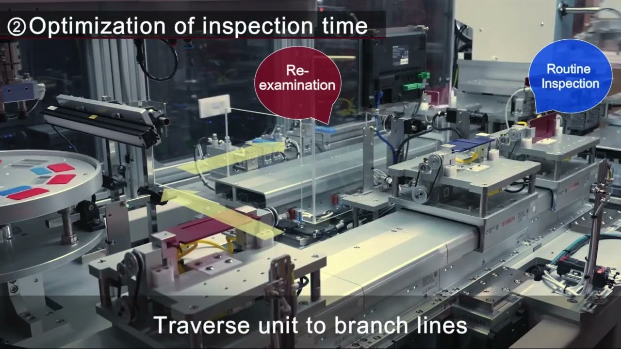 Linear conveyors optimizes inspection time and productivity (YAMAHA)