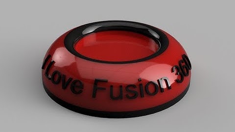 FUSION 360: How to Wrap Text Around a Double Curved Surface