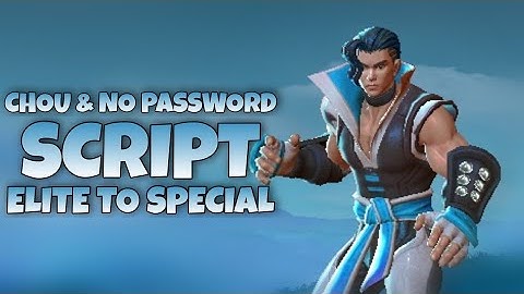 Chou Elite To Special Skin Script Full Effect & New - No PW & M3 Patch | MLBB