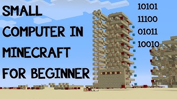 8-bit Binary Adder in Minecraft with redstone (small computer for beginner)