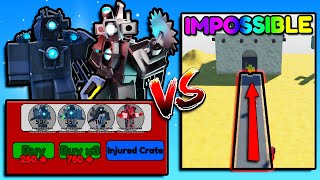 INJURED TITAN CRATE vs. IMPOSSIBLE STRAIGHT LINE MAP! (Skibi Tower Defense) by MeddysonTD 11,892 views 1 day ago 10 minutes, 49 seconds