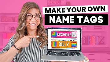 How to Make Student Name Tags in GOOGLE SLIDES | Tutorial for Teachers