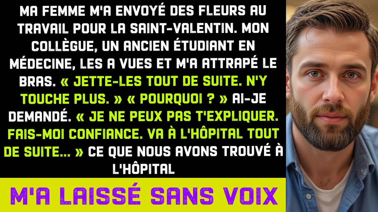 Fleurs de ma femme au boulot pour Saint-Valentin — Ex-médecin : « Touche pas, appelle le 911 ! »