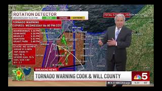 WMAQ-TV NBC 5 Chicago Severe Weather Coverage March 19, 2025