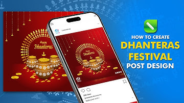 Dhanteras Post Design | CorelDraw | Creativefrndz #dhanteras #diwali #coreldraw