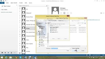 How to export and import Contacts in Outlook