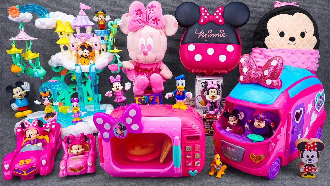 Satisfying with Unboxing Disney Minnie Mouse Pink Car Playset | Review Toys ASMR