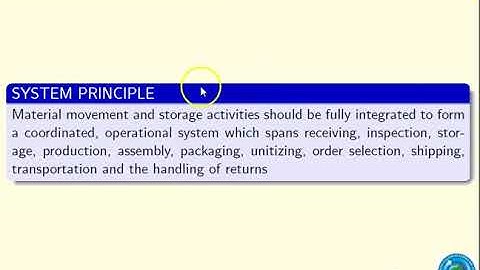 ME476 Material Handling & Facilities Planning-Module V-2
