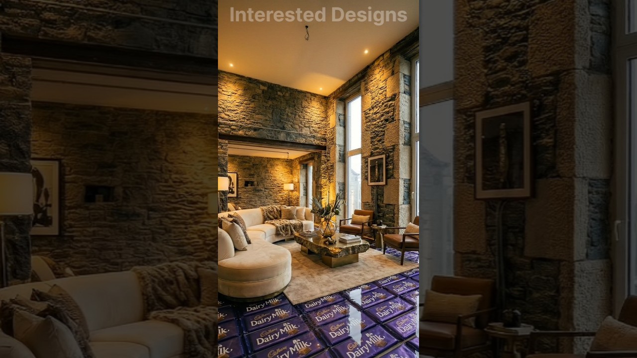 Dairy Milk Chocolate Floor Covered in Clear Epoxy 😍 