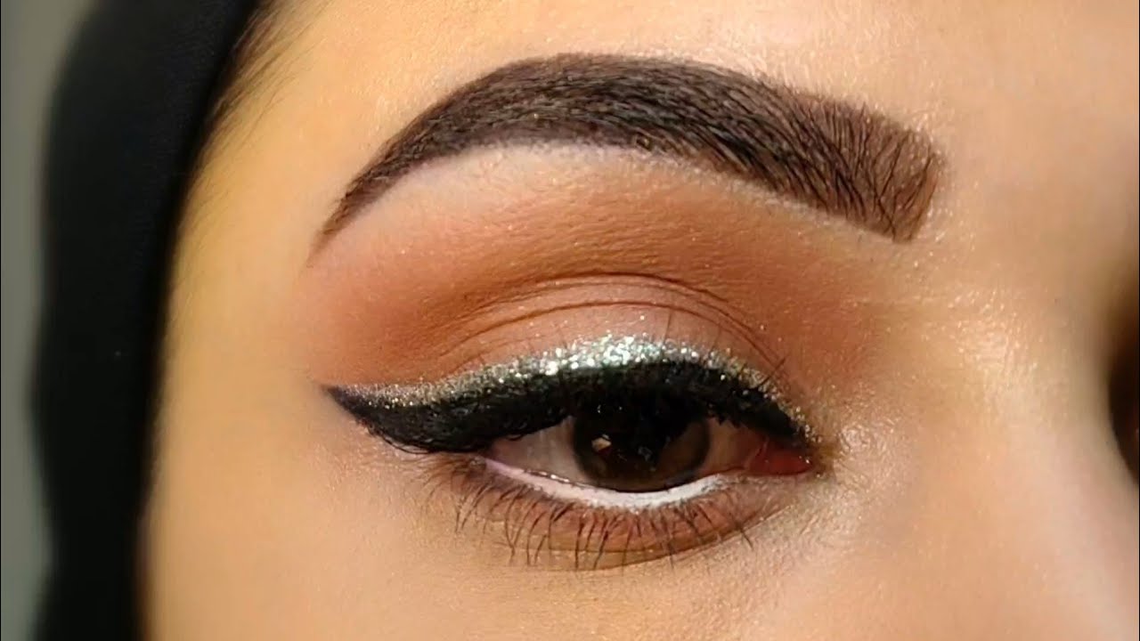 Soft Glitter Eye Makeup for Wedding / Party / Special Occasion / Glitter Liner Makeup YouTube