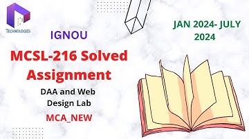 MCSL-216 Solved Assignment Jan-24/July-24 || MCA_NEW || IGNOU || Dalaltechnologies || WaveArt