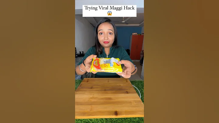 Trying Maggi ka Viral Hack 😜😱 will it work? #Shorts #Maggi #food