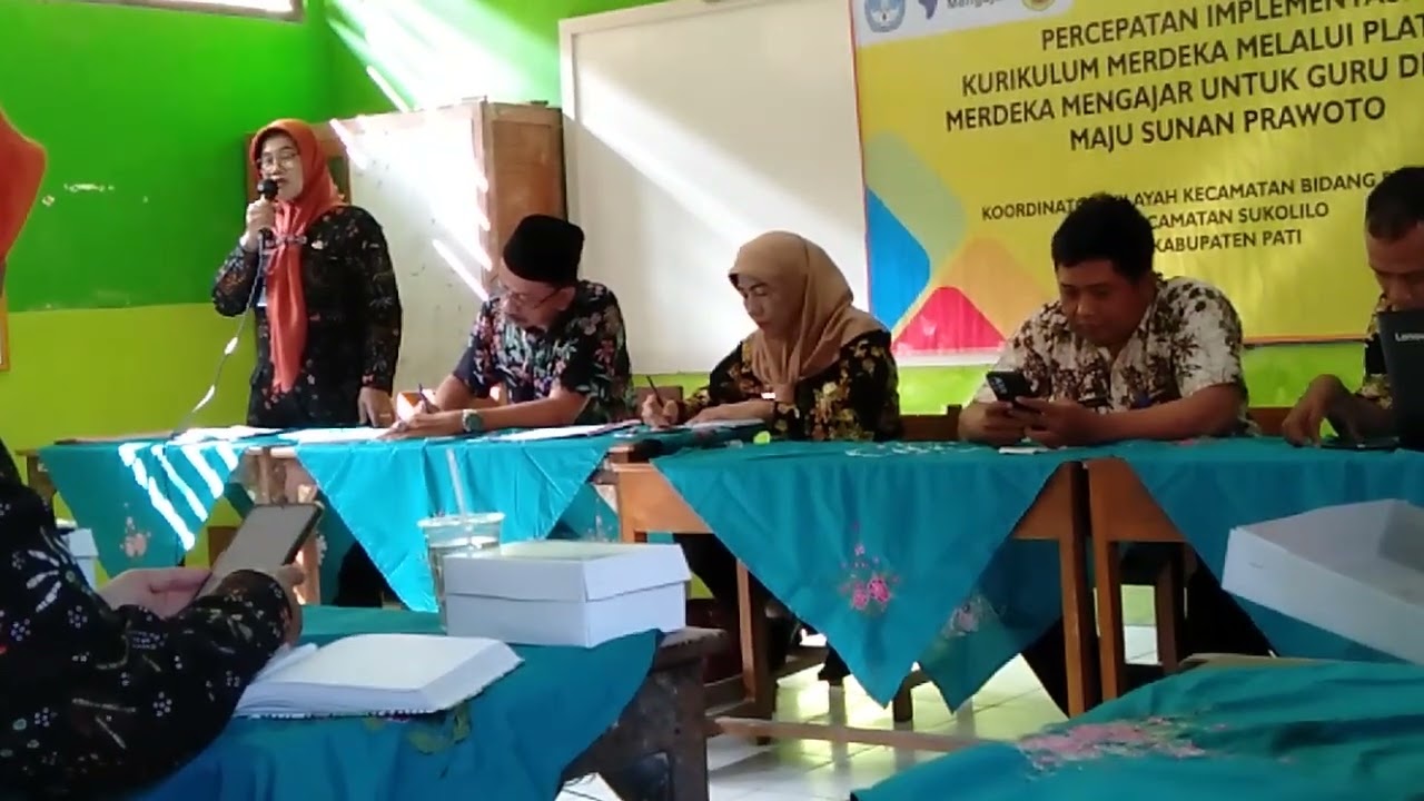 Sambutan Ketua KKG Gugus Maju Sunan Prawoto Dalam Percepatan Platfrom Merdeka Mengajar