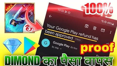 How To Refund old Google Play Redeemed Amount | Free Fire Top Up Refund | New technic 2022