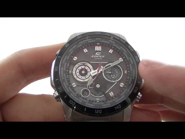 Men's Casio Edifice Wave Ceptor Chronograph Watch EQW-M1000DB-1AER