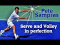 Pete sampras  serve  volley in perfection