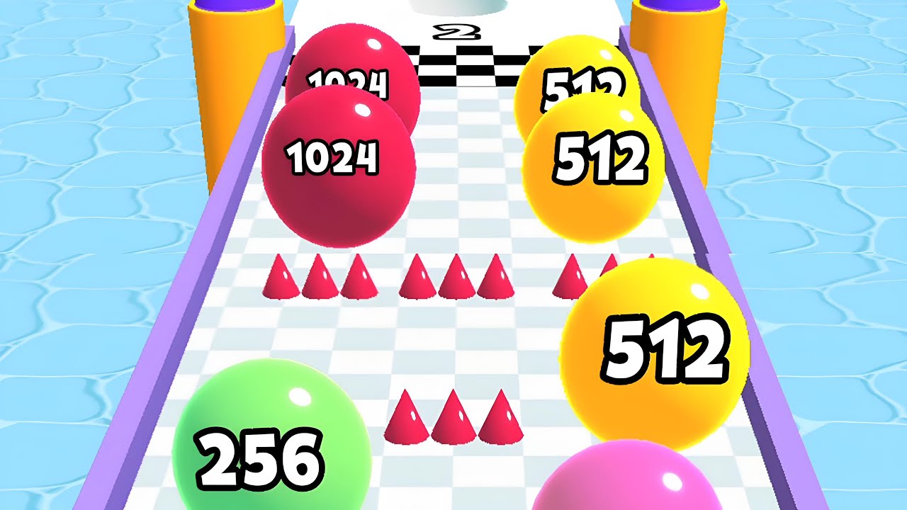 2048 Balls Merge ASMR 😍 | Android & iOS Gameplay | Levels 1–20 Record