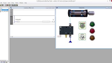 CONTROL SIMPLE EFECTO POR PLC EN LADDER CODESYSV23 Y HMI