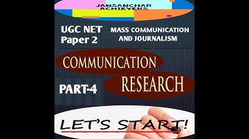 RESEARCH TERMS-- COMMUNICATION RESEARCH UNIT 10 / UGC NET / MASS COMMUNICATION