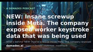 NEW: Insane screwup inside Meta. The company exposed worker keystroke data that was being used to...
