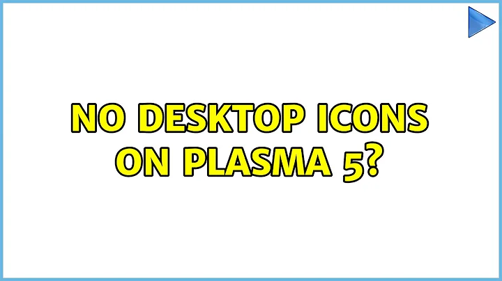 Ubuntu: No desktop icons on Plasma 5?