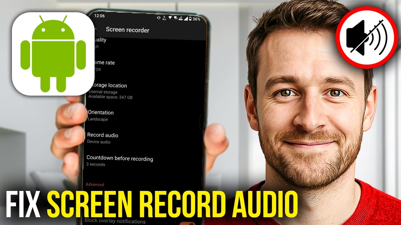 How To Fix Sound Missing On Android Screen Recording - YouTube