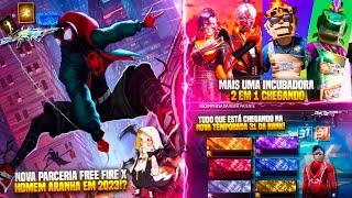 EXCLUSIVO! NOVA PARCERIA COM HOMEM ARANHA EM 2023!? NOVA INCUBADORA 2 EM 1, TEMPORADA 31 RANK E MAIS