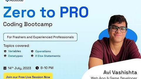 Zero to Pro Coding Bootcamp: Day 3: 14th July: Data Types and Variables