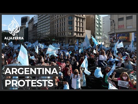 Argentines protest over government reforms, response to COVID-19
