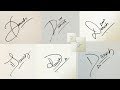 How to draw signature like a billionaire for alphabet d