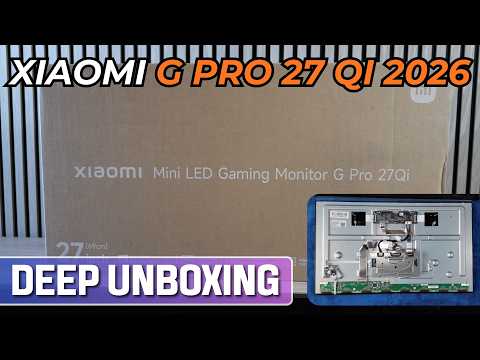 Xiaomi G Pro 27 Qi 2026 1440p MiniLED Monitor | Unboxing und Teardown