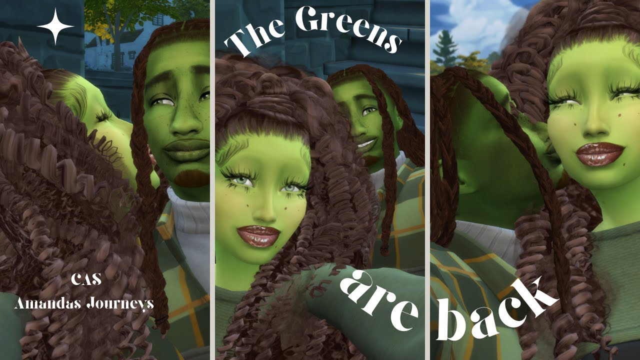 Sims 4 Gameplay series: CAS Greens Makeover| Vibe and Play sims with me 💚