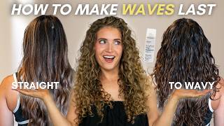 How to Get Wavy Hair to Last Past Day 1 | How to Refresh Wavy Hair