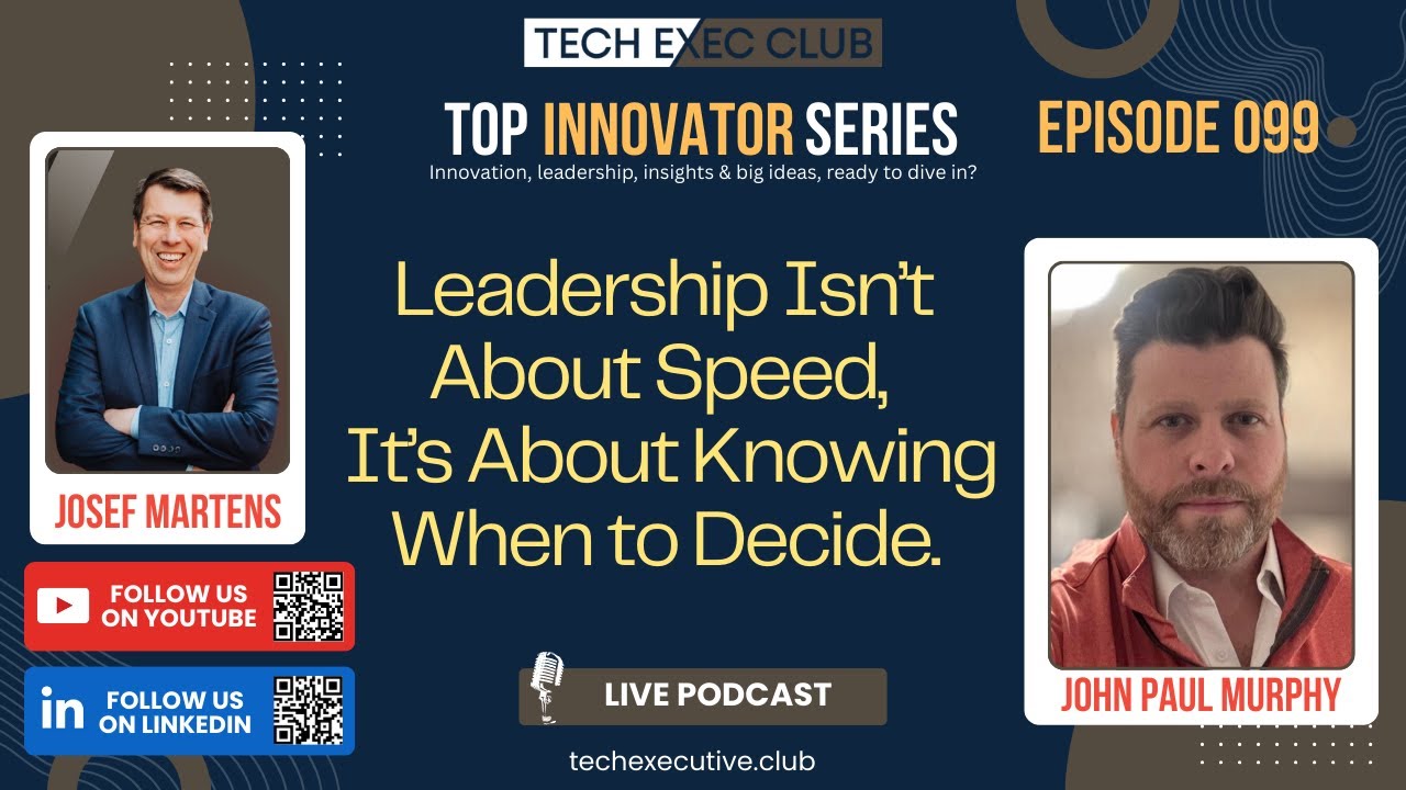 Adaptive Leadership & AI Fundamentals with JP Murphy | Top Innovator Series