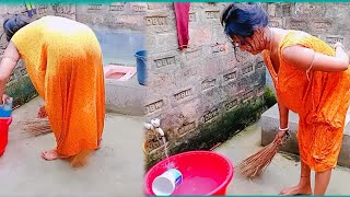 Desi Style Bathroom Cleaning Vlog Boudi Vlog Nighty Bengali Boudi Nighty Mine Vlog 