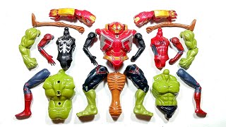 Avengers Toys Assemble SpiderMan, Hulk Smash, Hulk Buster, Venom And Siren head ~ Avengers