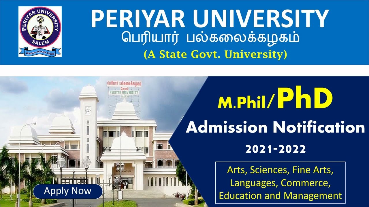 periyar university phd guide list