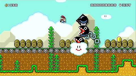 Chain Chomps in the Swamp by SeanWhat - SUPER MARIO MAKER - NO COMMENTARY 1ba